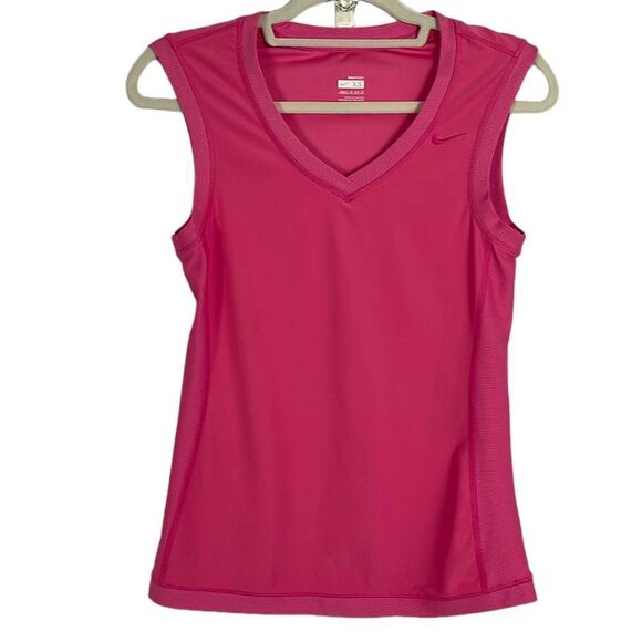 Nike FitDry Pink Top, size XS(0-2), 88% polyester, 12% spandex, EUC - Picture 1 of 7